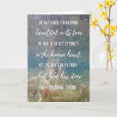 2022古代の水:エククレシアテス3:11 カード (黄色い花)