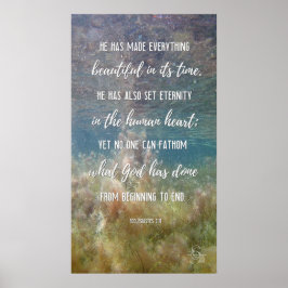 2022古代の水：エククレシアテス3:11 ポスター