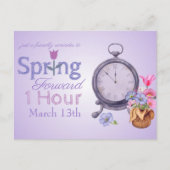 2022夏時間の変更リマインダーポストカー ポストカード (正面)