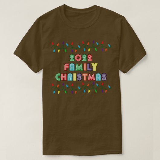 2022家族クリスマスクリスマスファミリーマッチング Tシャツ (デザイン正面)