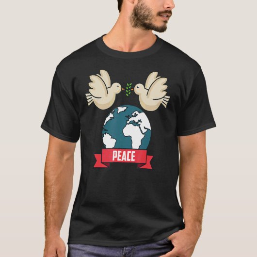 2022平和グローバル平和国際的統一愛P Tシャツ (正面)