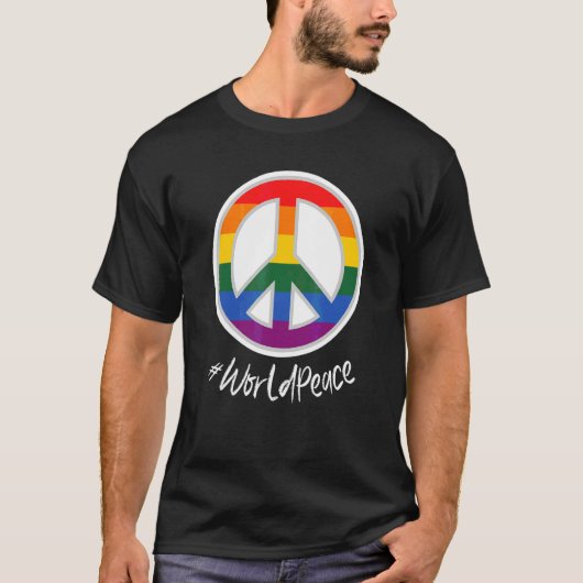 2022平和グローバル平和国際的統一愛P Tシャツ (正面)