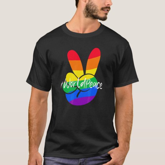 2022平和グローバル平和国際的統一愛P Tシャツ (正面)
