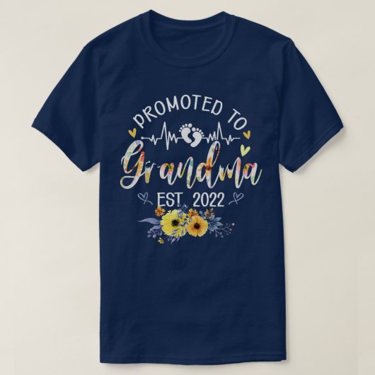 2022年おばあちゃんおもしろいフローラ Tシャツ (デザイン正面)