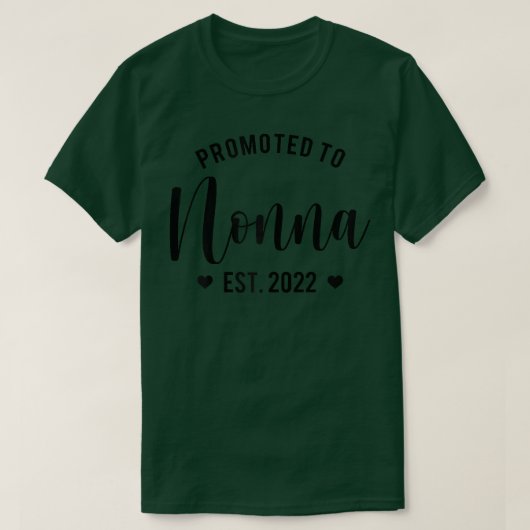 2022年おばあちゃん祖母に昇進した女性 Tシャツ (デザイン正面)