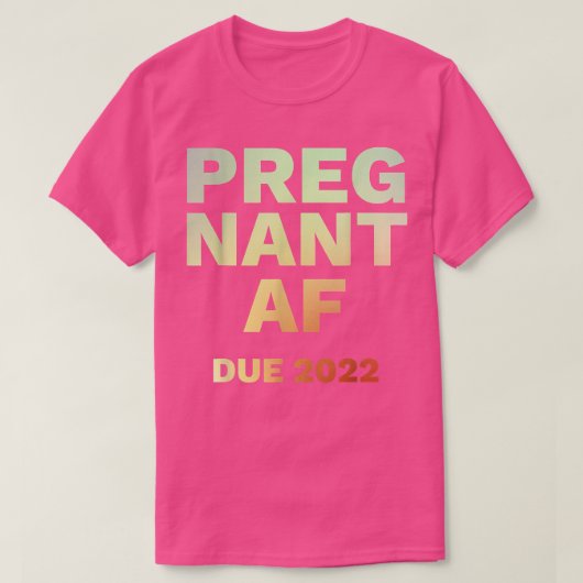 2022年おもしろいおばあちゃんの妊娠告知シャツ Tシャツ (デザイン正面)
