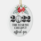 2022年おもしろいはガスクリスマスを支払えなかった セラミックオーナメント (右)
