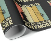 2022年おもしろい退職男性女性フィッシャ退職したー ラッピングペーパー (ロールコーナー)