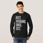 2022年から最高の夫 1st結婚記念日 tシャツ (正面フル)