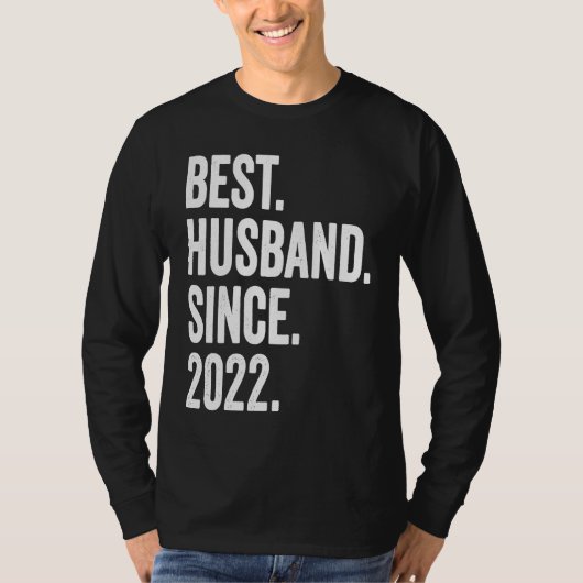 2022年から最高の夫 1st結婚記念日 tシャツ (正面)