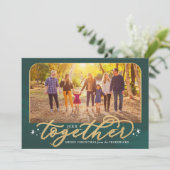 2022年に一緒に緑と金ゴールド家族の写真 シーズンカード (スタンド正面)