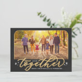 2022年に一緒に黒と金ゴールドの家族の写真 シーズンカード (スタンド正面)