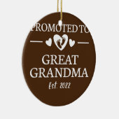 2022年のおばあちゃん素晴らしに昇進2022年の新し素晴らしいおばあちゃん セラミックオーナメント (右)