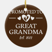 2022年のおばあちゃん素晴らしに昇進2022年の新し素晴らしいおばあちゃん セラミックオーナメント (裏面)