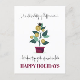 2022年のおもしろいクリスマス ポストカード