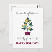 2022年のおもしろいクリスマス ポストカード (正面/裏面)