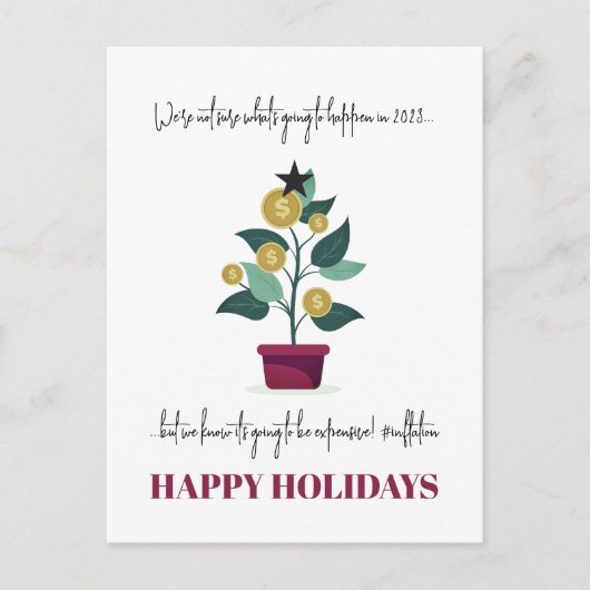 2022年のおもしろいクリスマス ポストカード (正面)