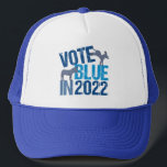 2022年のかわいい民主党議員ロバ選挙で投票ブルー キャップ<br><div class="desc">2022年に青で投票。半カッコいい期選挙の民主的パーティー投票者の帽子。米国をより良くするために選挙で投票のストレートチケット民主党員についての可愛い民主党選挙ロバデザイン。有権者は州や地方大会で活躍すべきだ。</div>