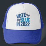 2022年のかわいい民主党議員ロバ選挙で投票ブルー キャップ<br><div class="desc">2022年に青で投票。半カッコいい期選挙の民主的パーティー投票者の帽子。米国をより良くするために選挙で投票のストレートチケット民主党員についての可愛い民主党選挙ロバデザイン。有権者は州や地方大会で活躍すべきだ。</div>