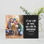 2022年のクリスマスフォトブラックなら何でもできる シーズンカード (スタンド正面)