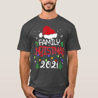 2022年のクリスマスマッチファミリーチームサンタスクワッドパ Tシャツ