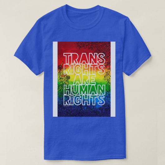 2022年のトランス権は人権 Tシャツ (デザイン正面)