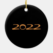 2022年のトラ保護ガス セラミックオーナメント (裏面)