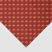 2022年のトラ年の金ゴールドのエンボスの効果のティッシュペーパー 薄葉紙 (詳細)