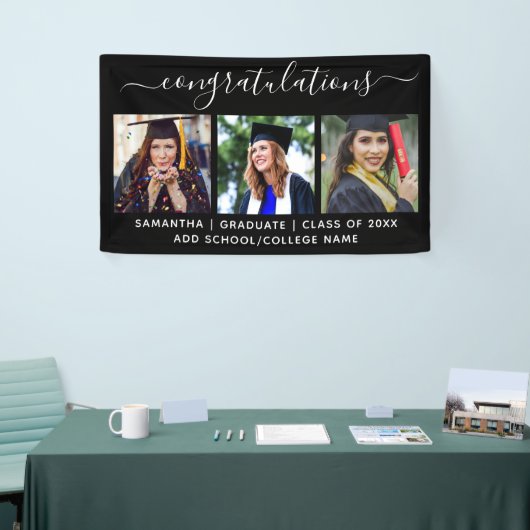 2022年のフォトコラージュのクラス3回おめでとうございます 横断幕 (トレードショー)
