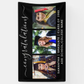 2022年のフォトコラージュのクラス3回おめでとうございます 横断幕 (縦)