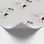 2022年のラッピングパ結婚ップの新郎新婦デザイン ラッピングペーパー (角)