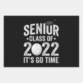 2022年の上級クラス時間バレーボールおもしろいだ ラッピングペーパーシート (正面)