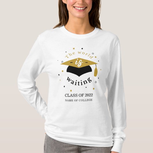 2022年の世界は待ち受けクラスパーソナライズされただ Tシャツ (正面)