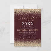 2022年の卒業パーティー・ブルゴーニュ金ゴールドクラス 招待状 (正面)