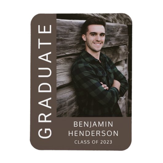 2022年の少年卒業クラス写真 マグネット (縦)