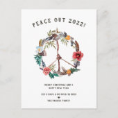 2022年の平和 |ボーフローラ新年のリース ポストカード (正面)