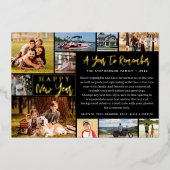 2022年の振り返り 11枚の写真 2023カレンダー 箔シーズンカード (正面)