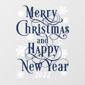 2022年の新年のお目出度う ウィンドウサイン (シート)