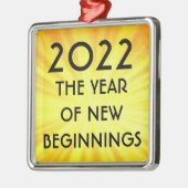 2022年の新年 メタルオーナメント (左)