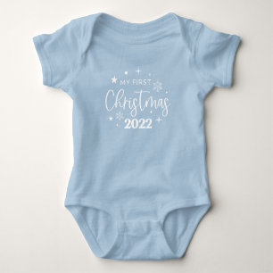 2022年の最初のクリスマス ベビーボディスーツ