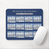 2022年の月次カレンダー簡単からビジネスへの読 マウスパッド (マウス)