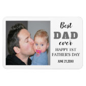 2022年の父の日の幸せ最高のなパパ写真 マグネット (横)
