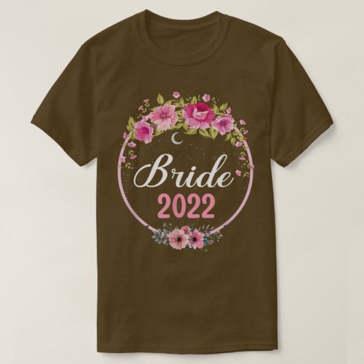 2022年の花嫁  結婚式やハッチャケパーティーに Tシャツ (デザイン正面)