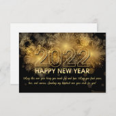 2022年の花火がカードを願う 出欠カード (正面/裏面)