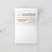 2022年の虎 サンキューカード (内部)