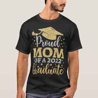 2022年の誇りを持ったGraduクラスのMom Senior 2022 Tシャツ