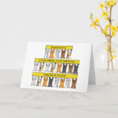 2022年の誕生日22回目を迎えた猫マンガ カード (黄色い花)