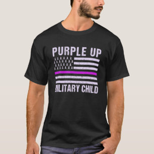 2022年の軍隊子の月Mil用に紫アップ Tシャツ
