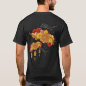 2022年の非常にペリブルーバイオレット色 Tシャツ (裏面)