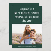 2022年の願い | フォレストグリーンの新年おめでとう シーズンカード (正面/裏面)